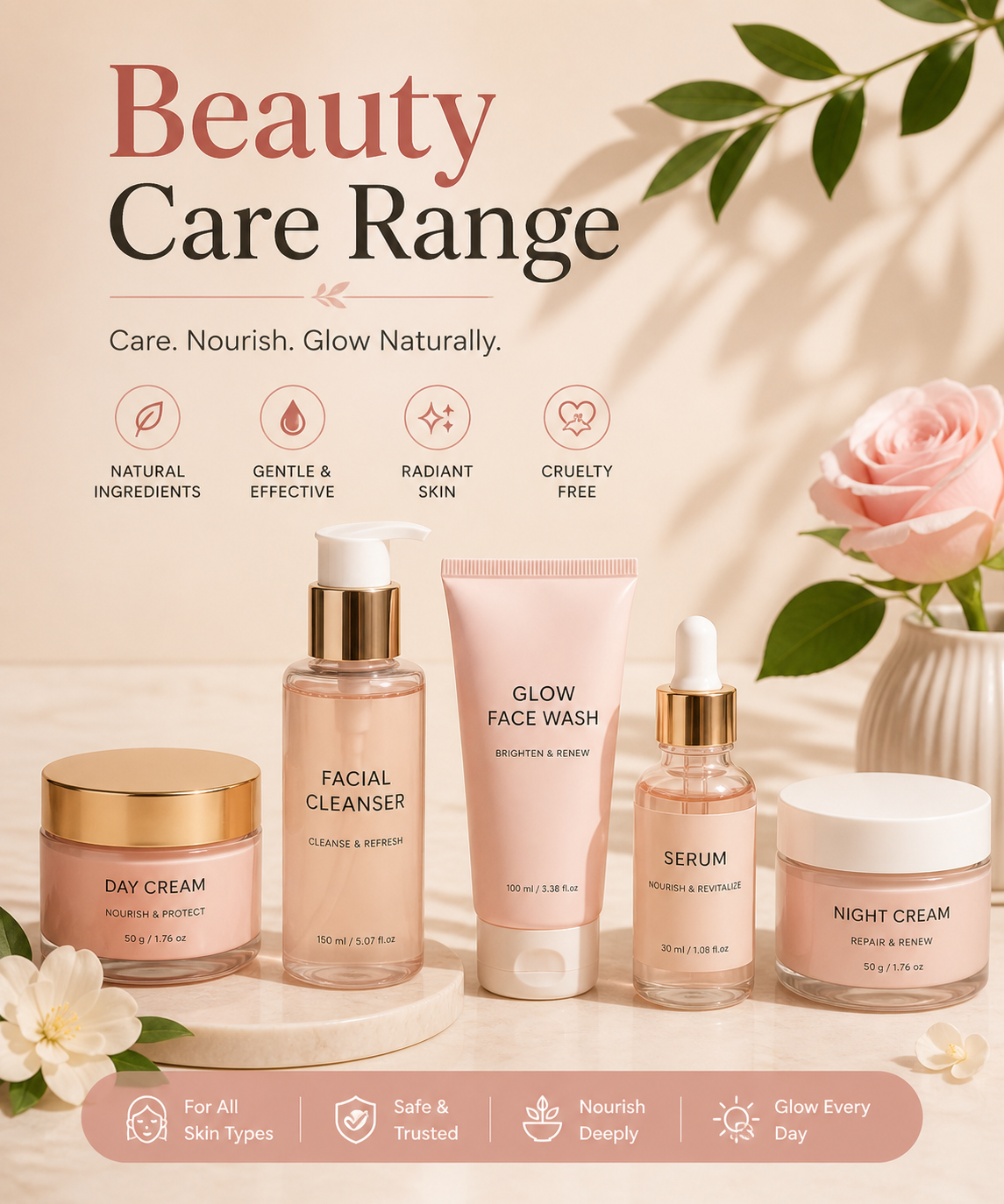 Home beauty care range