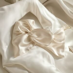 silk sleep mask and scrunchie set